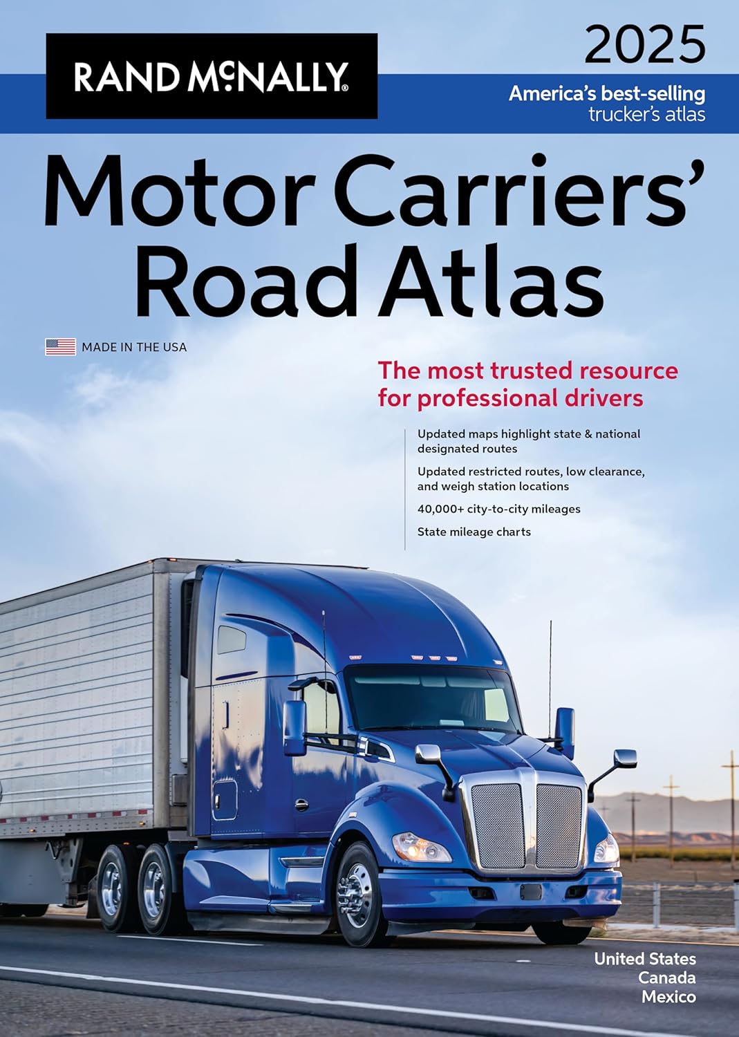 Rand McNally 2025 Motor Carriers Road Atlas by Rand McNally - American Made