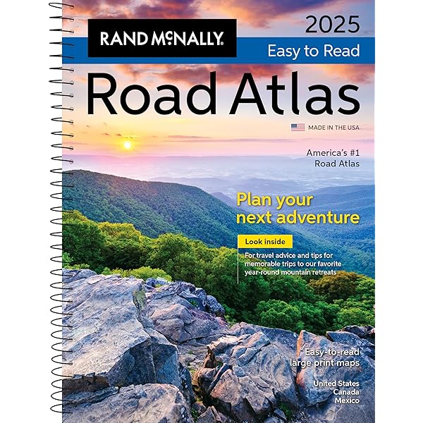 Rand McNally Large Scale Road Atlas 2025 — USA Canada Mexico by Rand McNally - American Made