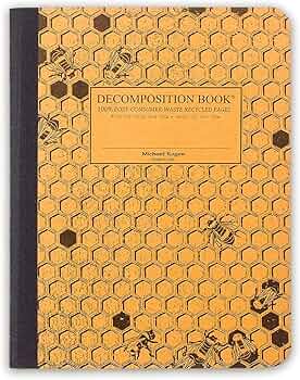 Decomposition Book Honeycomb Composition Notebook College Ruled by Decomposition Book - American Made