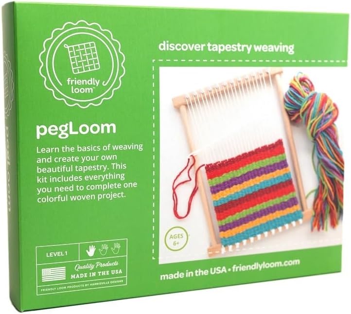 Harrisville Designs Kids Weaving Kit â€” Beginner's Loom Set with Wool by Harrisville Designs - American Made