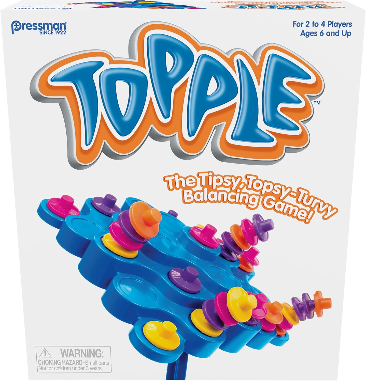 Pressman Original Topple Board Game by Pressman Toy - American Made