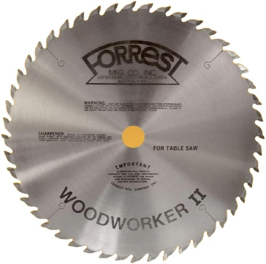 Forrest WW10407125 Woodworker II 10-Inch 40-Tooth Table Saw Blade by Forrest Mfg - American Made