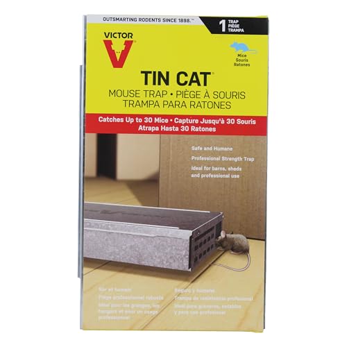 Victor M203 Tin Cat Live Mouse Trap â€” Multi-Catch Holds Up to 30 Mice by Victor Pest - American Made