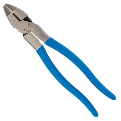 Channellock 369 9-1/2-Inch High Leverage Linesman Plier by Channellock - American Made