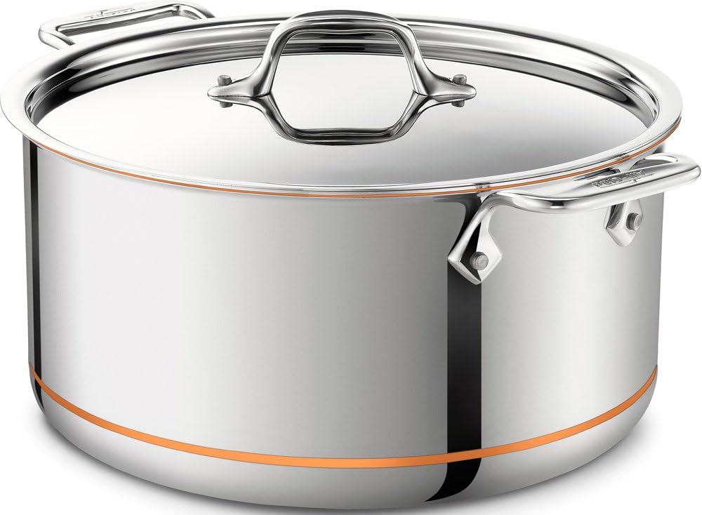 All-Clad Copper Core 6-Quart Stockpot with Lid by All-Clad - American Made