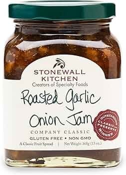 Stonewall Kitchen Roasted Garlic Onion Jam 13 oz by Stonewall Kitchen - American Made