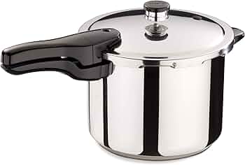 Presto 6-Quart Stainless Steel Pressure Cooker by National Presto Industries - American Made