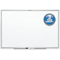 Quartet Whiteboard Non-Magnetic Dry Erase 3x2 Foot Silver Aluminum Frame by Quartet - American Made