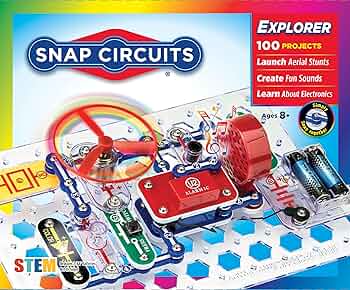 Snap Circuits Jr. SC-100 Electronics Exploration Kit by Elenco Electronics - American Made