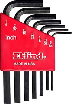 Eklind 7-Piece Hex-L Key Set SAE Short Series 5/64 to 1/4 Inch by Eklind Tool Company - American Made