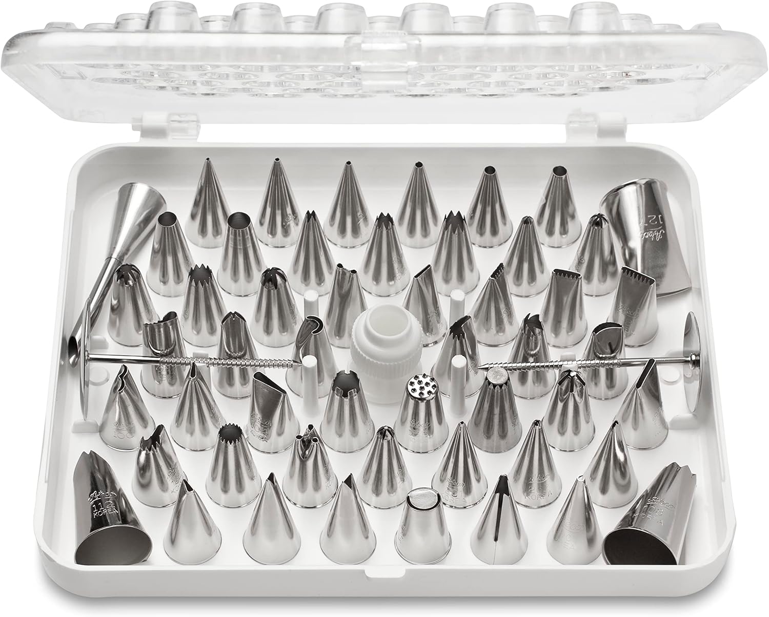 Ateco 55 Piece Cake Decorating Set with Stainless Steel Tubes by Ateco - American Made