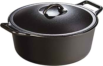 Lodge BOLD 7-Quart Pre-Seasoned Cast Iron Dutch Oven by Lodge Cast Iron - American Made