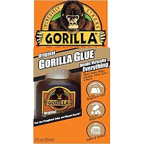 Gorilla Original Waterproof Polyurethane Glue 2oz by Gorilla Glue - American Made