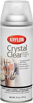 Krylon Crystal Clear Acrylic Coating Spray Gloss 11 oz by Krylon - American Made