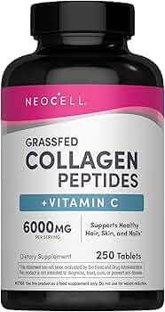 NeoCell Super Collagen Type 1 and 3 6000 mg 250 Tablets by NeoCell - American Made