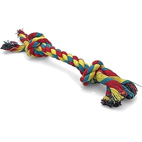 Mammoth TireBiter Chew Toy with Rope Medium by Mammoth Pet - American Made