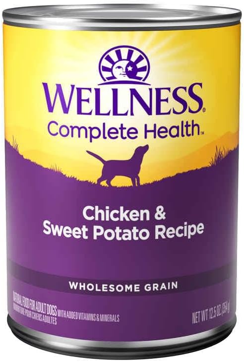 Wellness Complete Health Wet Dog Food Chicken and Sweet Potato 12.5 oz by Wellness Pet Food - American Made