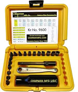 Chapman Mfg 8900 Gunsmith Bit Set American Made Screwdrivers by Chapman Manufacturing - American Made