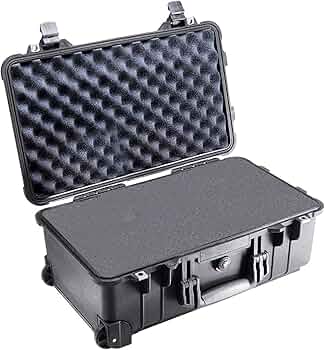 Pelican 1510 Carry-On Case with Foam, Black by Pelican - American Made