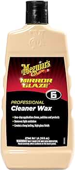 Meguiar's M06 Mirror Glaze Professional Cleaner Wax, 16 oz by Meguiar's - American Made