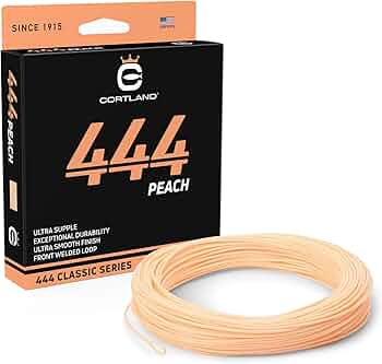 Cortland 444 Peach Fly Fishing Line 90ft by Cortland Line - American Made