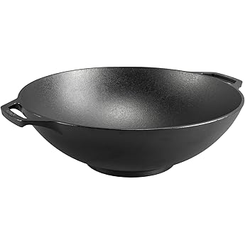 Lodge BOLD 14 Inch Seasoned Cast Iron Wok by Lodge Cast Iron - American Made