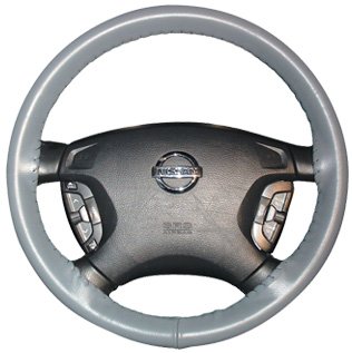 Wheelskins Genuine Leather Steering Wheel Cover - Charcoal, Size AX by Wheelskins - American Made
