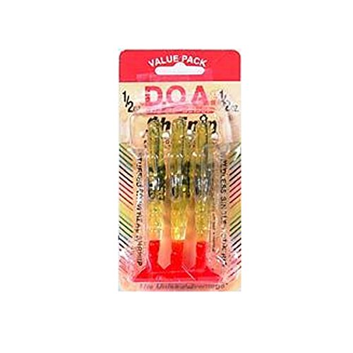 DOA FSH4 Shrimp 4-Inch Saltwater Fishing Lure 3-Pack by DOA Lures - American Made