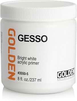Golden Artist Colors Acrylic Gesso 8oz by Golden Artist Colors - American Made
