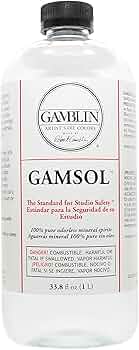 Gamblin Gamsol Odorless Mineral Spirits 1 Liter by Gamblin Artists Colors - American Made