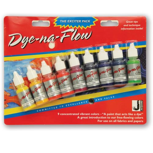 Jacquard Dye-Na-Flow Exciter Pack 9 Colors by Jacquard Products - American Made