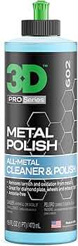3D Car Care Metal Polish 16oz for Aluminum Chrome Brass by 3D Car Care - American Made