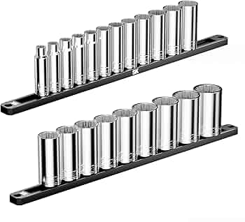 SK Professional Tools 21-Piece 1/2-Inch Drive 12-Point Deep Metric Socket Set by SK Professional Tools - American Made