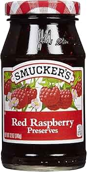 Smucker's Red Raspberry Preserves 12 oz by Smucker's - American Made