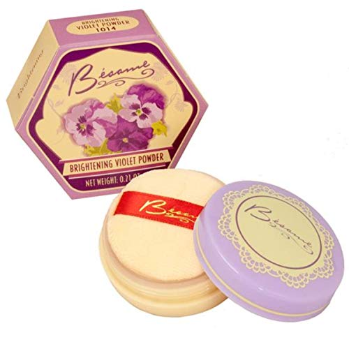 Besame Cosmetics Brightening Powder Violet 0.21 Ounce by Besame Cosmetics - American Made