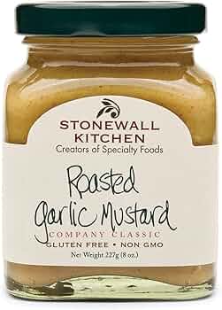 Roasted Garlic Mustard 8oz by Stonewall Kitchen - American Made