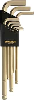 Bondhus 9-Piece Metric GoldGuard Ballpoint L-Wrench Set by Bondhus - American Made