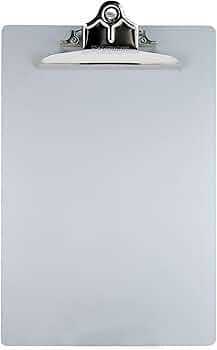 Saunders Aluminum Round Corner Clipboard — 1" Clip Capacity, Letter Size by Saunders Mfg - American Made