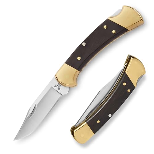 Buck Knives 112 Ranger Folding Knife with Leather Sheath by Buck Knives - American Made
