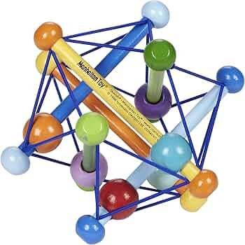Manhattan Toy Skwish Color Burst Rattle and Teether Grasping Activity Toy by Manhattan Toy - American Made