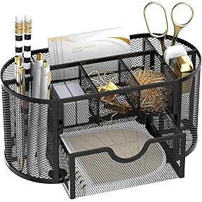 Officemate 9-Compartment Desk Organizer, Black by Officemate - American Made