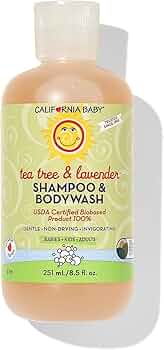 California Baby Tea Tree and Lavender Baby Wash and Shampoo 8.5oz by California Baby - American Made