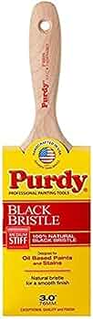 Purdy 144400030 Black Bristle Swan Wall Paint Brush 3 Inch by Purdy - American Made