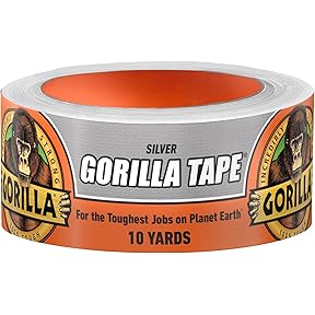 Gorilla Silver Duct Tape 1.88-Inch x 10 Yards by Gorilla Glue - American Made