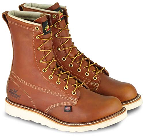 Thorogood American Heritage 8” Soft Toe Work Boots for Men Made from Premium Leather with by Thorogood - American Made