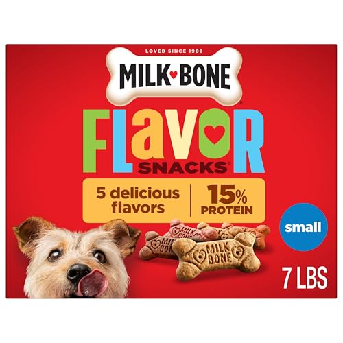 Milk-Bone Flavor Snacks Small Dog Biscuits, 7 lb Box by Milk-Bone - American Made