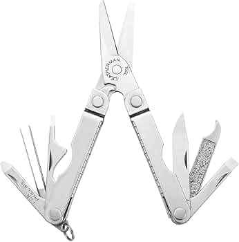 Leatherman Micra Keychain Multi-tool with Grooming Tools Stainless Steel by Leatherman - American Made