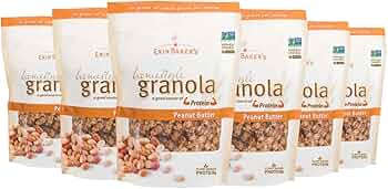 Erin Baker's Homestyle Peanut Butter Granola 12 oz 6-Pack by Erin Baker's - American Made