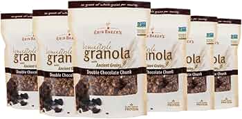 Erin Baker's Homestyle Double Chocolate Granola 12 oz 6-Pack by Erin Baker's - American Made