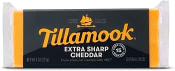 Extra Sharp Cheddar Block 8oz by Tillamook - American Made